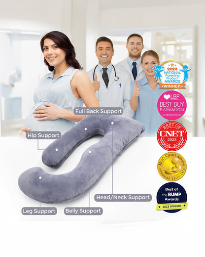 "PREGACARE" Baby Pregnancy Pillows With "Free Eyes Mask"